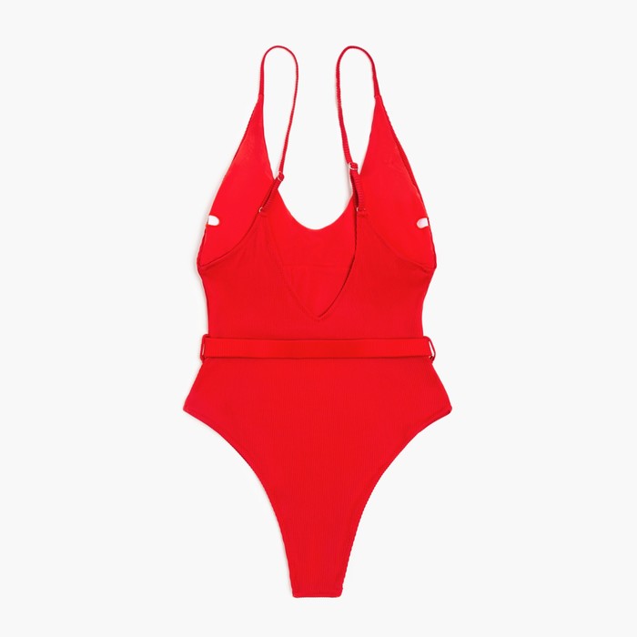 Купальник слитный MINAKU Fashion time, размер 50, цвет красный
