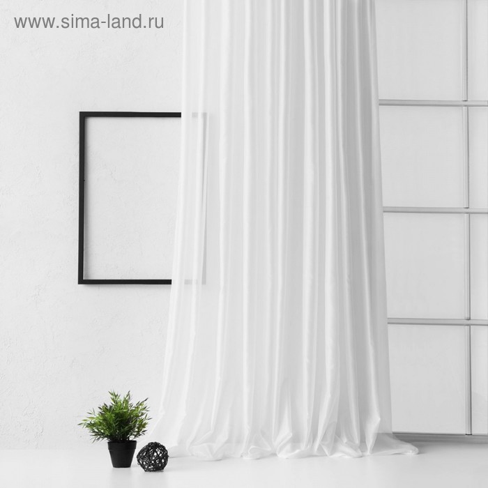Портьера «Элит», размер 300 х 270 см, цвет белый - Фото 1
