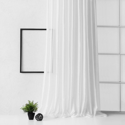 Портьера «Элит», размер 500 х 270 см, цвет белый