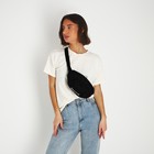 Сумка поясная «Бесите», 28х7х14 см, отдел на молнии, наружный карман, цвет чёрный - фото 23330618