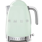 Чайник электрический Smeg KLF04PGEU, металл, 1.7 л, 2400 Вт, регулировка t°, цвет мятный - фото 51344538