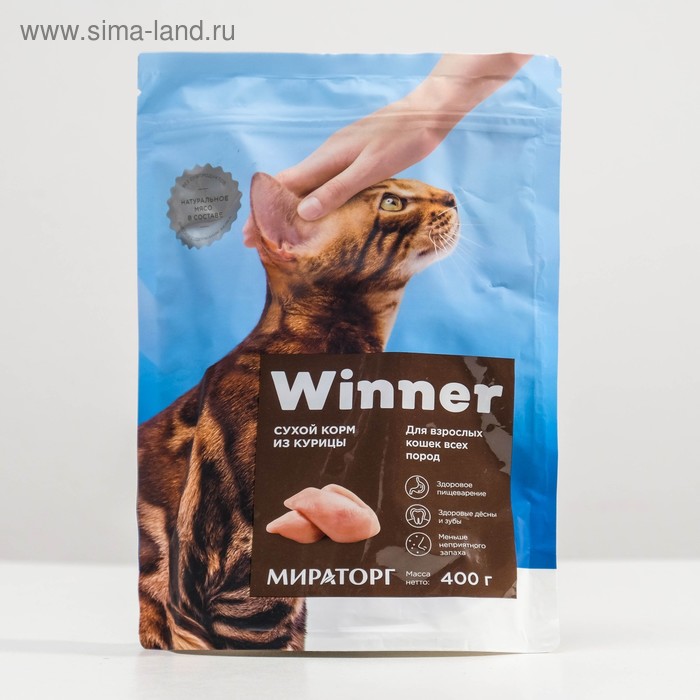 Winner Мираторг сухой корм для кошек. Сухой корм winner для кошек 400 гр. Winner корм для кошек с курицей. Winner корм для кошек Мираторг с курицей.