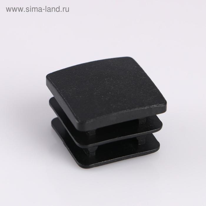Заглушка внутренняя 30х30 мм, универсальная, черная