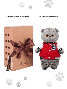 Мягкая игрушка «Басик в клубной куртке», 22 см