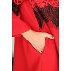 Пальто женское, размер 42, цвет красный - Фото 3