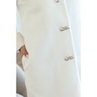 Пальто женское, размер 42, цвет белый - Фото 3