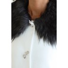 Пальто женское, размер 42, цвет белый - Фото 5