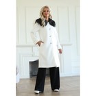 Пальто женское, размер 42, цвет белый - Фото 10