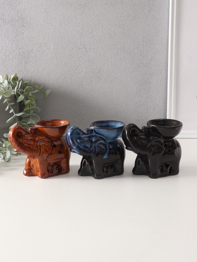 Аромалампа для эфирных масел «Слон», 10×13.5×7 см, МИКС