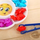 Сортер с пинцетом «Ромашка», по методике Монтессори, в пакете - фото 24350130