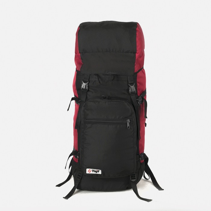 Рюкзак туристический, 60 л, отдел на шнурке, наружный карман, 2 боковых кармана, цвет чёрный - Фото 1