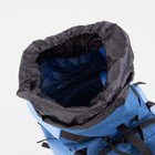 Рюкзак туристический, 100 л, отдел на шнурке, наружный карман, 2 боковых кармана, цвет синий/голубой - Фото 4