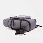Рюкзак туристический, 90 л, отдел на шнурке, наружный карман, 2 боковые сетки, цвет серый - фото 8662912