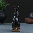 Фигура "Кошка египетская" 13х7см, бронза/мраморная крошка - фото 21059177