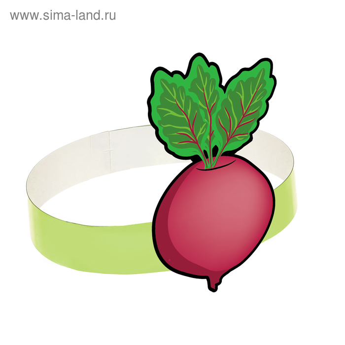 Распечатать ободок маску овощи фото