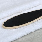 Тёрка для ног, наждачная, двусторонняя, 23,5 см, деревянная - Фото 2