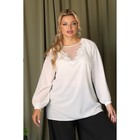 Блуза женская, размер 52, цвет белый - Фото 2