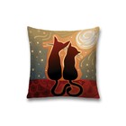 Наволочка декоративная «Мечтающие коты», на молнии, размер 45х45 см - Фото 1