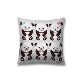 Наволочка декоративная «Маленькие панды», на молнии, размер 45х45 см