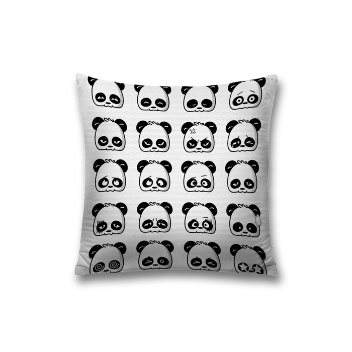 Наволочка декоративная «Эмоции панды», на молнии, размер 45х45 см