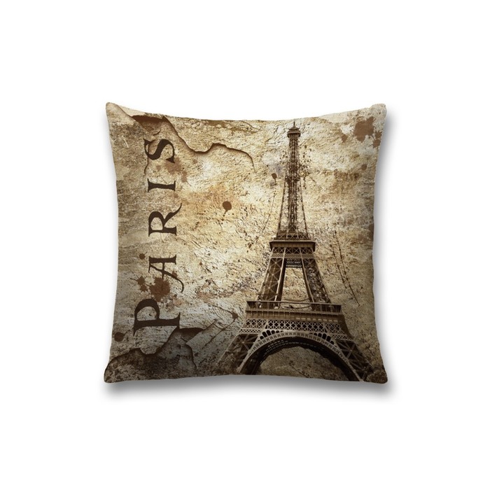 Наволочка декоративная «Парижские тайны», на молнии, размер 45х45 см