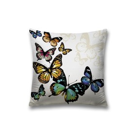 Наволочка декоративная «Вираж бабочек», на молнии, размер 45х45 см