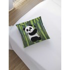 Наволочка декоративная «Счастливая панда», на молнии, размер 45х45 см - Фото 2