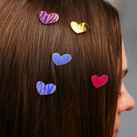 Заколки для волос «Липучки», сердечки, 8 шт., Маша и Медведь  (артикул 4675927)  большой выбор товаров оптом и в розницу по низким ценам с доставкой