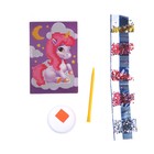 Алмазная мозаика с частичным заполнением для детей «Волшебный единорог», 10×15 см - Фото 4