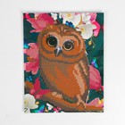 Алмазная мозаика с частичным заполнением «Любопытная совушка», 20 х 25 см. Набор для творчества - Фото 1