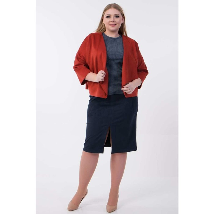 Юбка женская, размер 60, цвет синий 47007