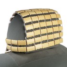 Накидка на сиденье Nova Bright с подголовником, бамбуковые плоские пластины, 120 х 43 см - Фото 3