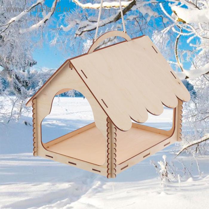 Kopмушка для птиц «Птичка на рябине», 21 × 22 × 27 см - Фото 1