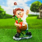 Садовая фигура "Гном с морковкой", МИКС 19х38см 4932822 - фото 319893640