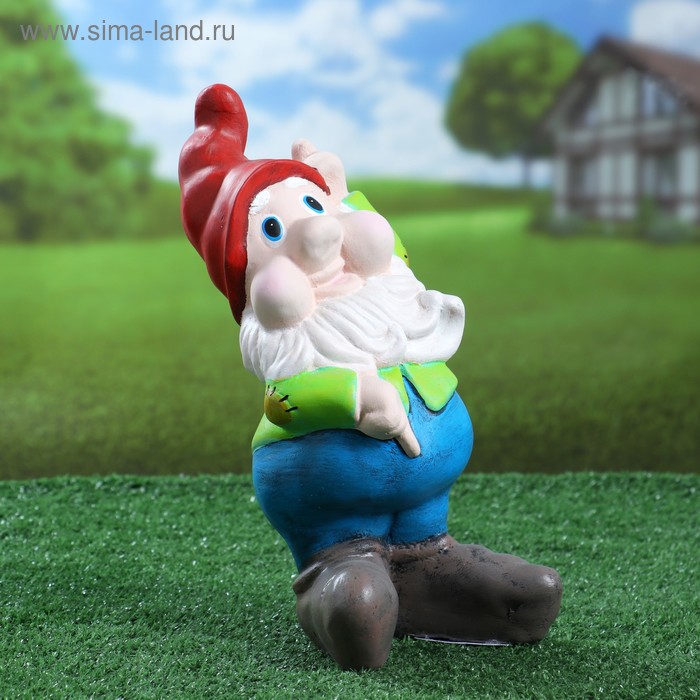 Садовая фигура "Гном танцующий" 33х13см - Фото 1