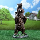 Садовая фигура "Медведь с мишкой за спиной" 48х26см - фото 8982350