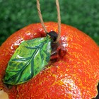 Подвесная садовая кормушка "Апельсин и птичка" из полистоуна, 14см, Хорошие сувениры - Фото 4