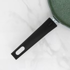 Сковорода блинная, d=24 см, пластиковая ручка, антипригарное покрытие, цвет фисташковый мрамор - Фото 4