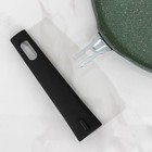 Сковорода блинная, d=24 см, пластиковая ручка, антипригарное покрытие, цвет фисташковый мрамор - Фото 5