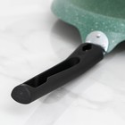 Сковорода блинная, d=24 см, пластиковая ручка, антипригарное покрытие, цвет фисташковый мрамор - Фото 6