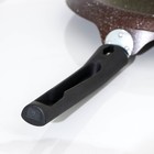 Сковорода блинная, d=22 см, пластиковая ручка, антипригарное покрытие, цвет кофейный мрамор - Фото 5