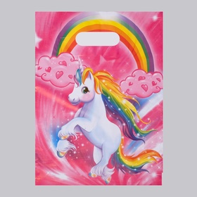 Пакет «Единорог» полиэтиленовый с вырубной ручкой, детский, 35 мкм, 30?40 см (комплект 50 шт)