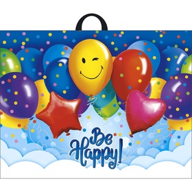 Пакет «Большой праздник», полиэтиленовый с петлевой ручкой, 71?55 см, 90 мкм (комплект 25 шт)