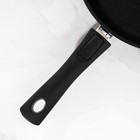 Сковорода Titanium pro, d=24 см, съёмная ручка, стеклянная крышка, антипригарное покрытие, цвет чёрный - Фото 4