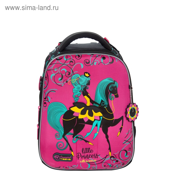 Рюкзак каркасный Hummingbird T, 37.5 х 29 х 19, для девочки, Little Princess, розовый - Фото 1