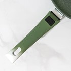 Сковорода, d=24 см, съёмная ручка, антипригарное покрытие, цвет фисташковый мрамор - Фото 4