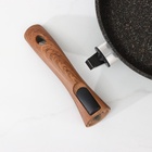 Сковорода KUKMARA Granit ultra original, d=24 см, съёмная ручка, антипригарное покрытие, алюминий, чёрная - Фото 13