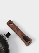 Сковорода KUKMARA Granit ultra original, d=24 см, съёмная ручка, антипригарное покрытие, алюминий, чёрная - Фото 4