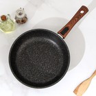 Сковорода KUKMARA Granit ultra original, d=26 см, съёмная ручка, антипригарное покрытие, алюминий, чёрная - Фото 2