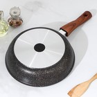 Сковорода KUKMARA Granit ultra original, d=26 см, съёмная ручка, антипригарное покрытие, алюминий, чёрная - Фото 3